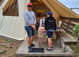 Découverte des tentes du camping Bel Air