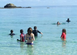 Première baignade... 