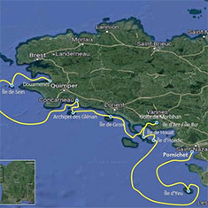Carte de l'expédition 2023