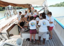 Premier repas en navigation 