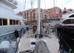 Le Patriac’h au milieu des yachts