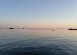 Coucher de soleil sur les Glénans