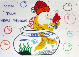 Concours dessin : Mon plus beau poisson - Hôpital ANDRE MIGNOT - LE CHESNAY VERSAILLES