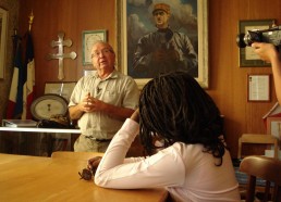 Jean-Pierre KERLOCH, maire de l’île de Sein, nous accueille