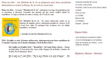 Les Matelots de la vie se préparent pour leurs prochaines destinations au centre Le Razay, du 30 avril au 3 mai 2013, Ensemble en presqu’île, le 29/04/2014