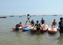 Amandine survole les paddles