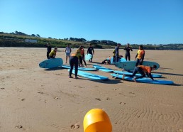 Préparation sur la plage