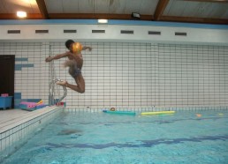 Saut piscine