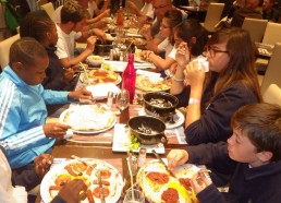 Pour le dernier repas tous ensemble, direction le restaurant Le P
