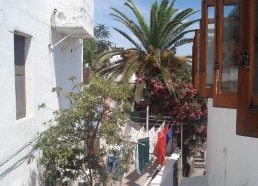 Vue du petit village de Stromboli