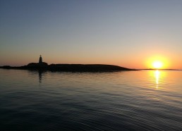 Coucher de soleil sur les Glénans