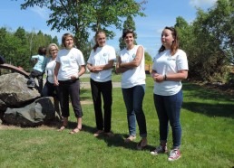 Les encadrantes de juillet (Magali, Lucie, Isaure, Camille)