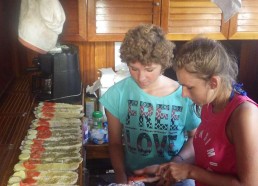 Sophie et Marie en cuisine