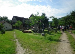 Arrivée des matelots à la ferme du bec Hellouin