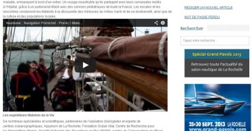 Les expéditions Matelots de la Vie, Nautisme-Info 19/07/2013