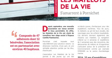 Les Matelots de la vie s’amarrent à Pornichet, Le télégramme 14 janvier 2016