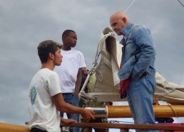 Dan Ar Braz en visite sur le Bora Bora !