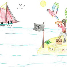 Concours Dessins 2 : Fleur de Lampaul rencontre des pirates !