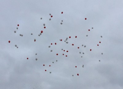 Le lâcher de ballons