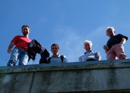 L’équipe de choc au complet ! Mathieu, Antoine, Alain et Jean Jacques