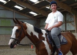 Hugo sur son cheval