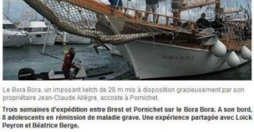 « Les matelots de la vie » débarquent à Pornichet, Ouest France 27/08/2011