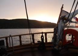 Coucher de soleil sur l’île de Tomé