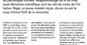 Un matelot au coup d’envoi, OGC Nice Mag, 05 mai 2010