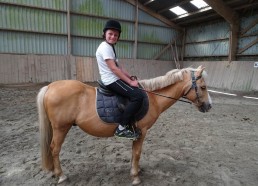 Mathéo, fier sur son cheval Chronos