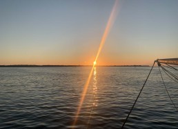 Coucher de soleil vu de la Fleur