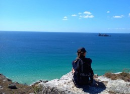 Lucie à la pointe de Pen-Hir