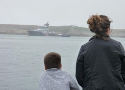 Entrée dans la baie de Lampaul à Ouessant