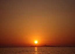 Coucher de soleil sur les îles Sanguinaires