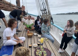 Apéritif sur le pont