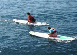 D’abord du paddle à genou