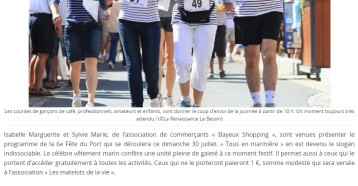 Tous en marinière, dimanche à Port-en-Bessin !, Actu.fr 29/07/2017