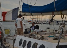 Visite du bateau au Maire de la ville