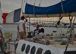 Visite du bateau au Maire de la ville