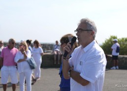 Patrick LESMESLE, Président des Matelots de la Vie et Lila AKEB, une des marraines des expéditions 2019