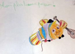 Concours dessin : Mon plus beau poisson - Hôpital ANDRE MIGNOT - LE CHESNAY VERSAILLES