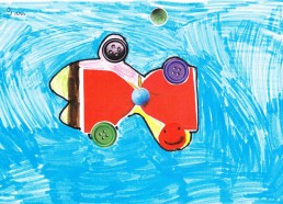 Concours dessin : Mon plus beau poisson - Orianne, 9 ans - CHD Vendée La Roche sur Yon