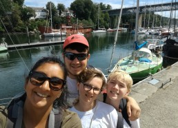 Fin du parcours mystère de Douarnenez : arrivée devant SCAREWEATHER 