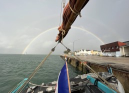 Magnifique double arc-en-ciel au port de Loctudy