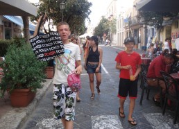 Les matelots à la découverte de Lipari