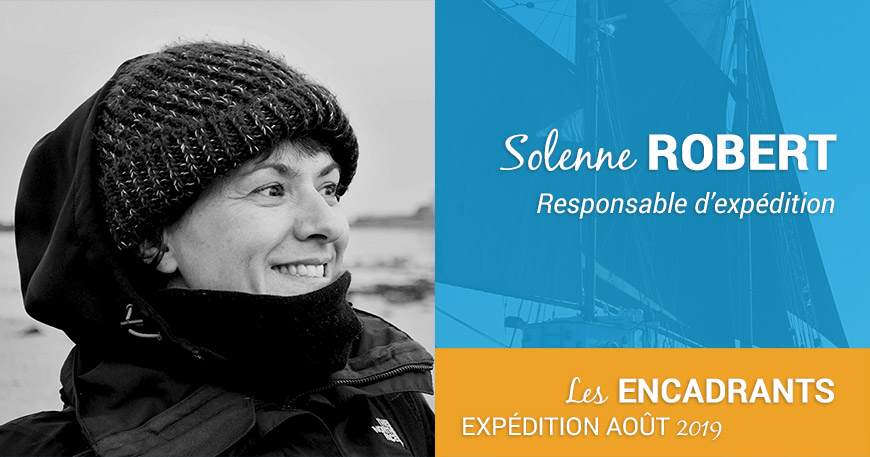 Solenne Robert, responsable de l'expédition août 2019 des Matelots de la Vie