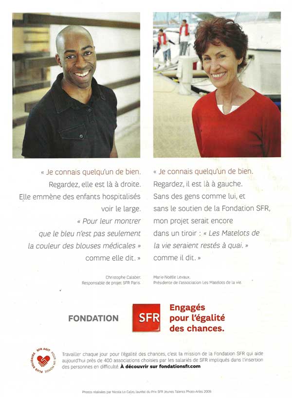 Le Monde Magazine du 10 juillet 2010 sur la Fondation SFR