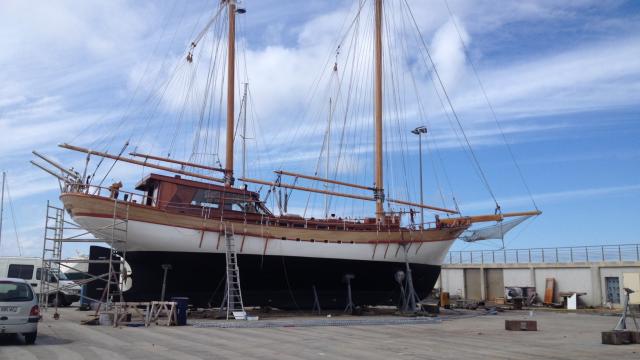 Le majestueux voilier sera mis à l'eau demain à 10 heures au port de La Turballe | Ouest-France, 03 juin 2014