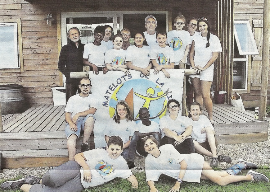 Les Matelots de la vie avec leurs accompagnants, la semaine dernière à La Plaine-sur-Mer, Photo PO