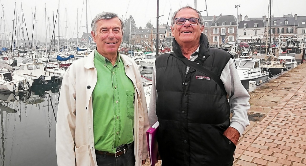 Yannick Gouriou et Jean Communier, unis pour les Matelots de la vie, association qui propose à des enfants malades une expédition à bord de magnifiques voiliers