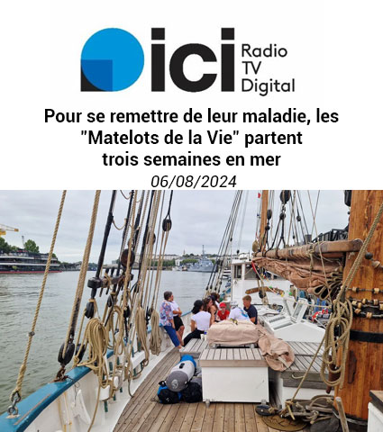 Pour se remettre de leur maladie, les "Matelots de la Vie" partent trois semaines en mer